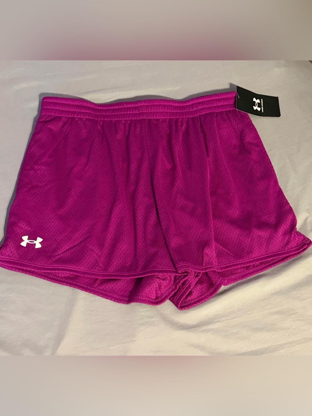 Under Armour Women's Fuchsia Mesh Athletic Shorts
